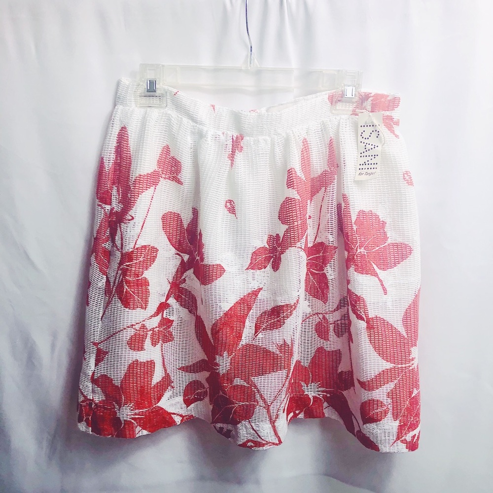 Isani for Target red and white skirt